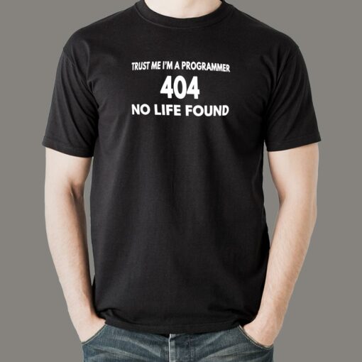 404 No Life Programmer Men’s T-Shirt – Coding Night & Day