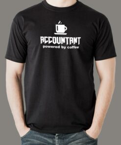 Accountant Powered By Coffee T-Shirt Accountant Powered By Coffee T-Shirt