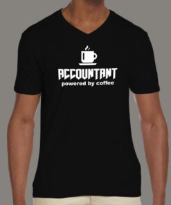 Accountant Powered By Coffee T-Shirt 3 Accountant Powered By Coffee T Shirt 4