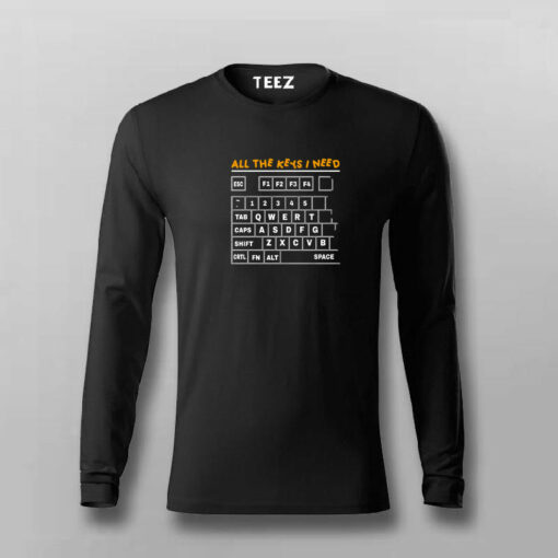 All The Keys I Need Gaming Funny T-Shirt