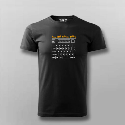 All The Keys I Need Gaming Funny T-Shirt