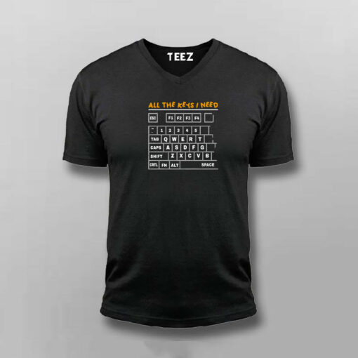 All The Keys I Need Gaming Funny T-Shirt