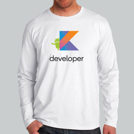 Android Kotlin Developer T-Shirt – Code with Clarity