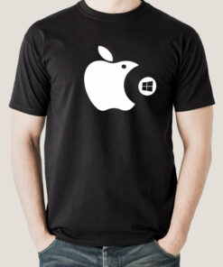 Apple Eating Windows Men’s T-shirt Apple Eating Windows Men’s T-shirt