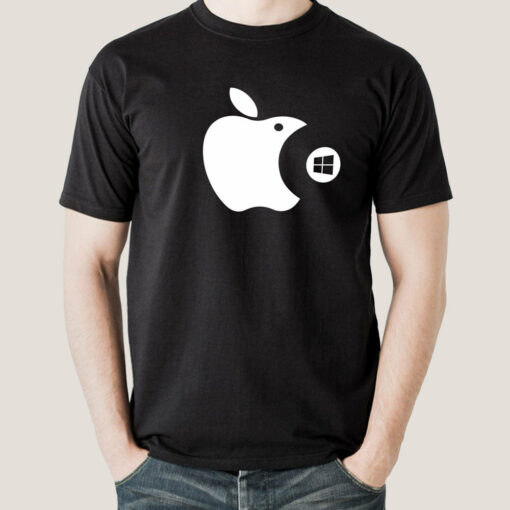 Apple Eating Windows Men’s T-shirt