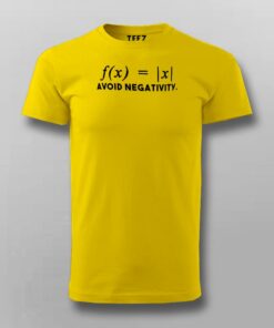 Avoid Negativity Maths Funny T-Shirt For Men