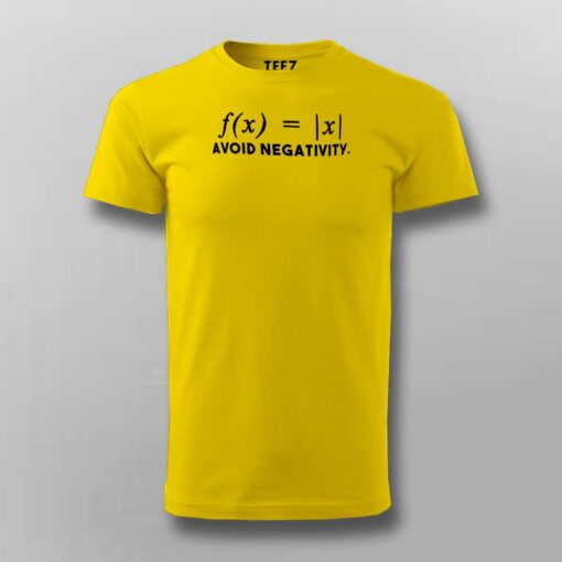 Avoid Negativity Maths Funny T-Shirt For Men