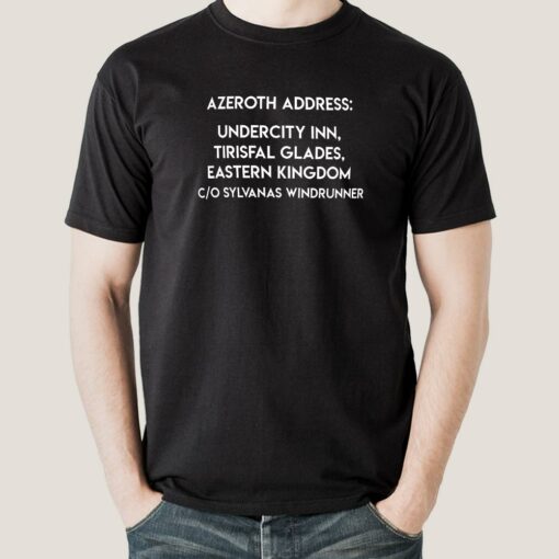 Azeroth address Undercity Inn Men’s T-shirt