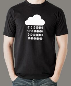 Binary Rain Coder T-Shirt – Dive Into the Matrix