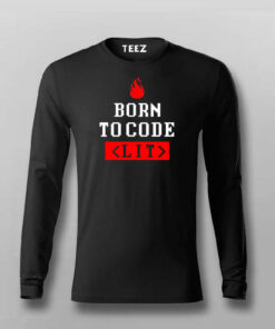 Born To Code LIT Programmer T-shirt For Men