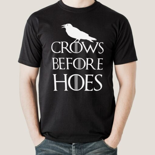 Buy Crows Before Hoes GoT Parody Men’s T-shirt