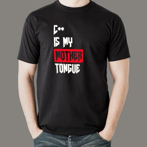 C++ Mother Tongue Programmer T-Shirt – Speak in Code