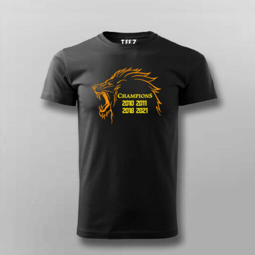 CHENNAI SUPER KINGS CHAMPIONS Cricket Lover T-shirt