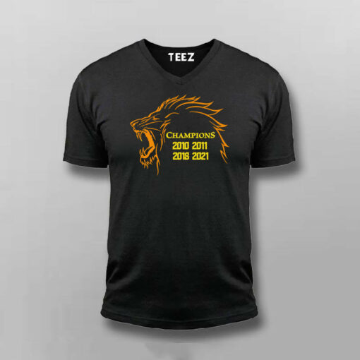 CHENNAI SUPER KINGS CHAMPIONS Cricket Lover T-shirt