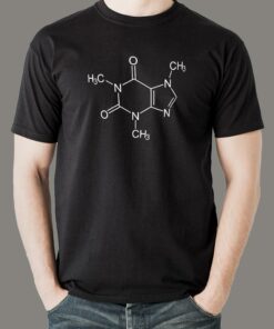 Caffeine Molecule T-Shirt For Men Caffeine Molecule T-Shirt For Men