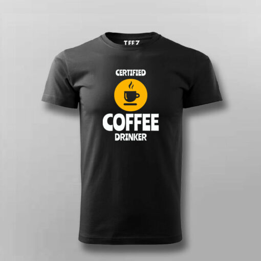 Certified Coffee Drinker Funny Coffee Lover T-Shirt