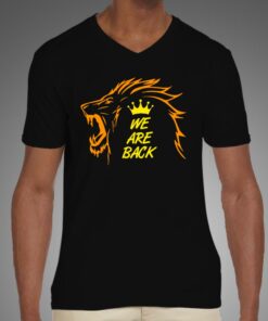 Chennai Super Kings We are back Mens T shirt 4