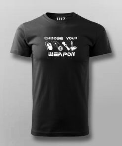 Choose Your Weapon Gaming Controllers T-Shirt Choose Your Weapon Gaming Controllers T-Shirt