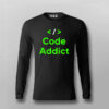 Code Addict Men’s T-Shirt – Always in Debug Mode
