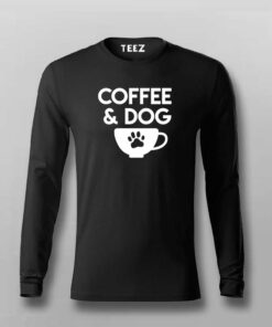 Coffee And Dog T-Shirt For Men Coffee And Dog T-Shirt For Men