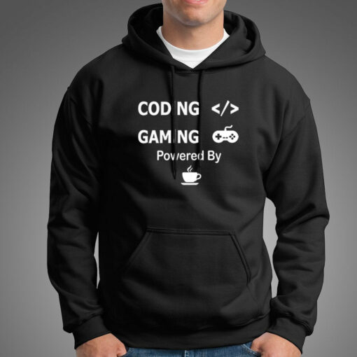 Coffee-Fueled Coding & Gaming T-Shirt