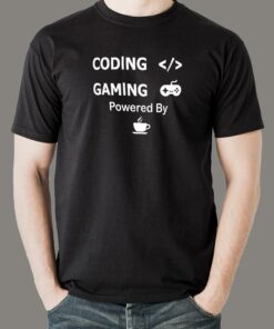 Coffee-Fueled Coding & Gaming T-Shirt Coffee-Fueled Coding & Gaming T-Shirt