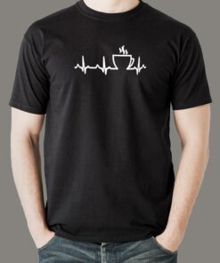 Coffee Heartbeat T-Shirt For Men Coffee Heartbeat T-Shirt For Men