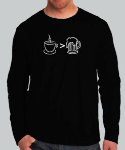 Coffee Over Alcohol T-Shirt – Brews Before Booze Coffee Over Alcohol T-Shirt – Brews Before Booze