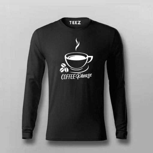 Coffee Please Men’s Coffee Lover T-Shirt