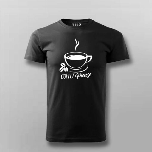 Coffee Please Men’s Coffee Lover T-Shirt