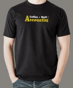 Coffee Plus Math Equals Accounting T-Shirt For Men