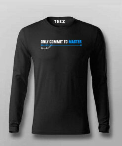 Commit To Master Men’s T-Shirt – Git Guru’s Mantra