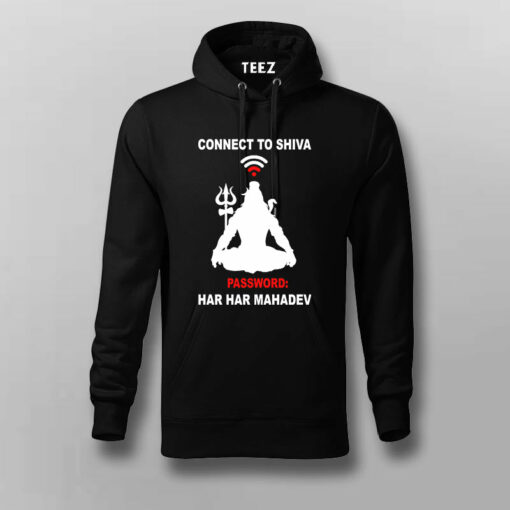 Connect to Shiva Har Har Mahadev Hindu Tee