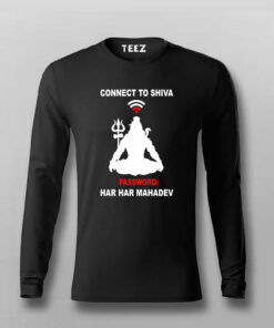 Connect to Shiva Har Har Mahadev Hindu Tee Connect to Shiva Har Har Mahadev Hindu Tee