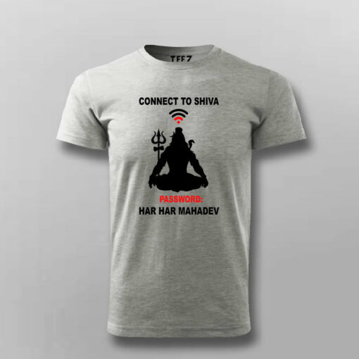 Connect to Shiva Har Har Mahadev Hindu Tee