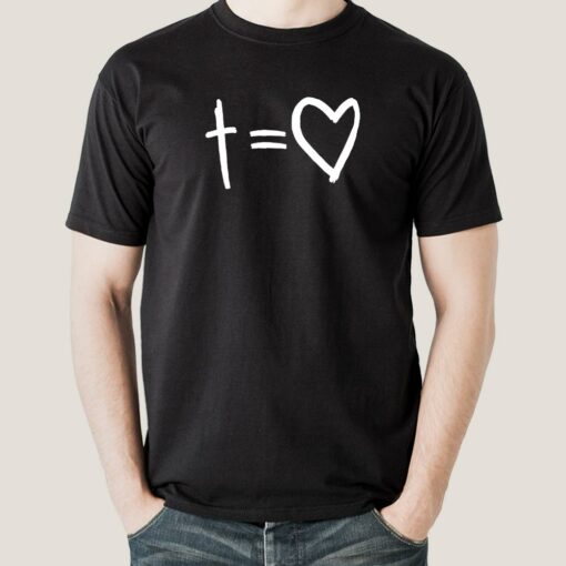 Cross Equals Love Men’s Christian T-shirt