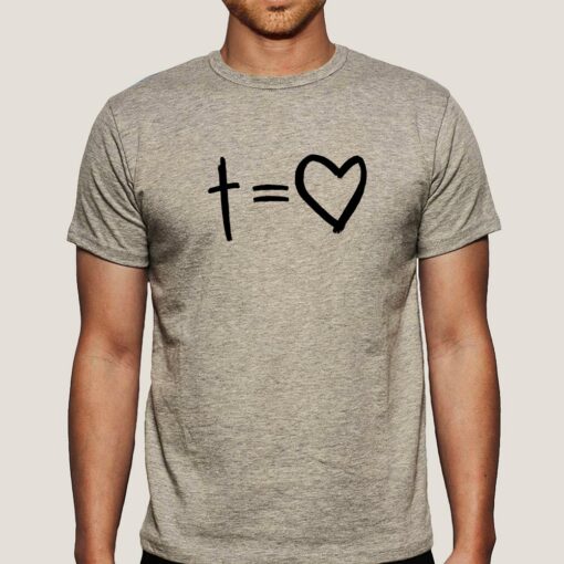 Cross Equals Love Men’s Christian T-shirt