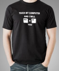 Ctrl X Threat – Touch My Computer Men’s Tee Ctrl X Threat – Touch My Computer Men’s Tee