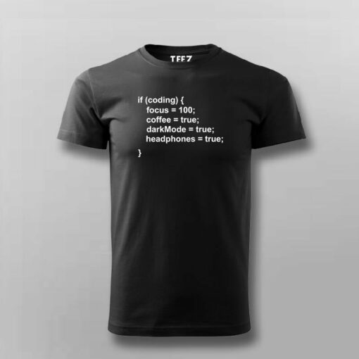 Dark Mode & Coffee Programmer Men’s T-Shirt