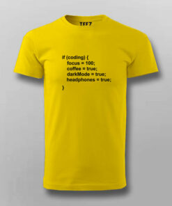 Dark Mode Coffee Programmer Mens T Shirt 4