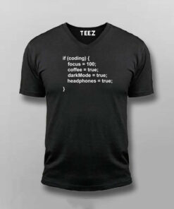 Dark Mode Coffee Programmer Mens T Shirt 5