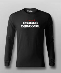 Debugging in Progress Men’s Tee – Do Not Disturb the Dev