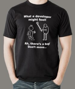 Developer Vs Tester What A Developer Might Feel Funny T-Shirt For Men