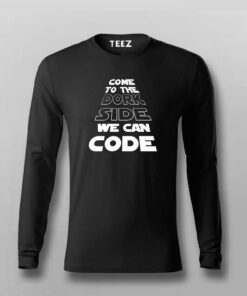 Dork Side Coders Men’s T-Shirt – Join The Code Force