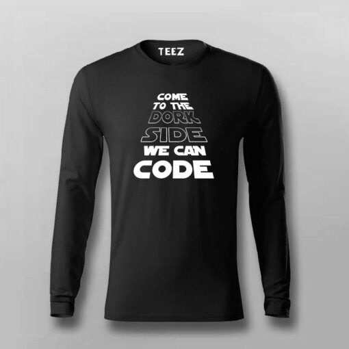 Dork Side Coders Men’s T-Shirt – Join The Code Force