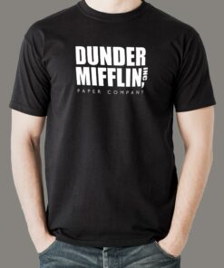Dunder Mifflin Office Fan Cotton T-shirt For Men Dunder Mifflin Office Fan Cotton T-shirt For Men