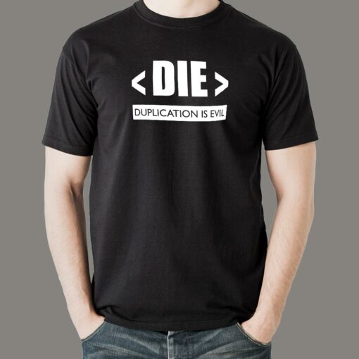 Duplication Is Evil Men’s Coder Tee