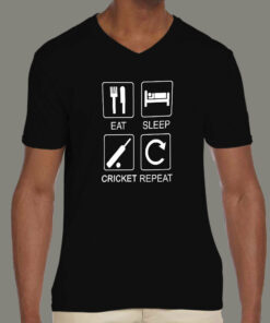 Eat Sleep Cricket Repeat Men’s T-shirt Eat Sleep Cricket Repeat Men’s T-shirt