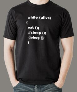 Eat Sleep Debug Repeat Programmer’s Tee Eat Sleep Debug Repeat Programmer’s Tee
