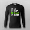 Eat Sleep Excel Repeat Accountant Humour T-Shirt For Men
